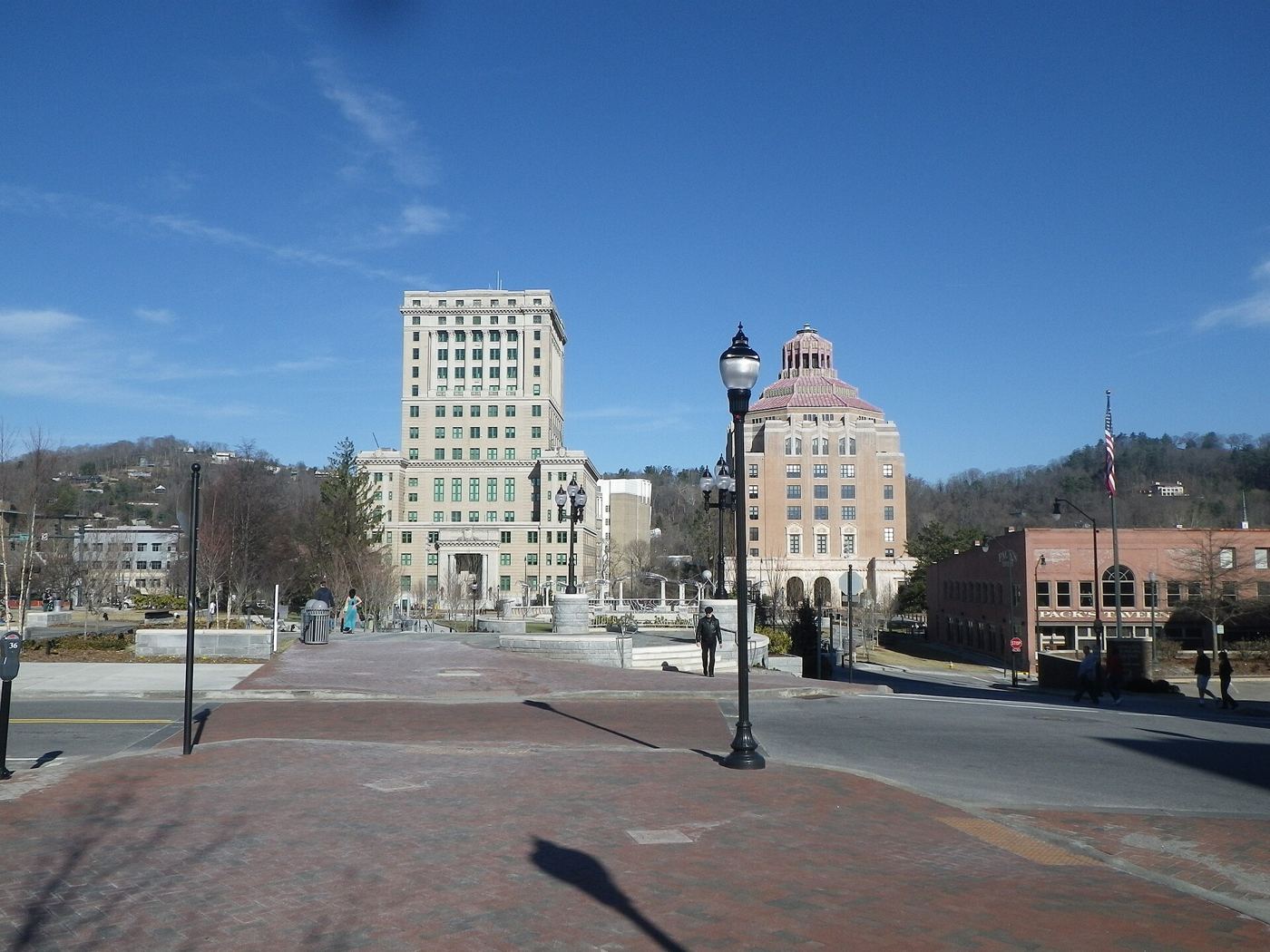 Pack Square Park in downtown Asheville