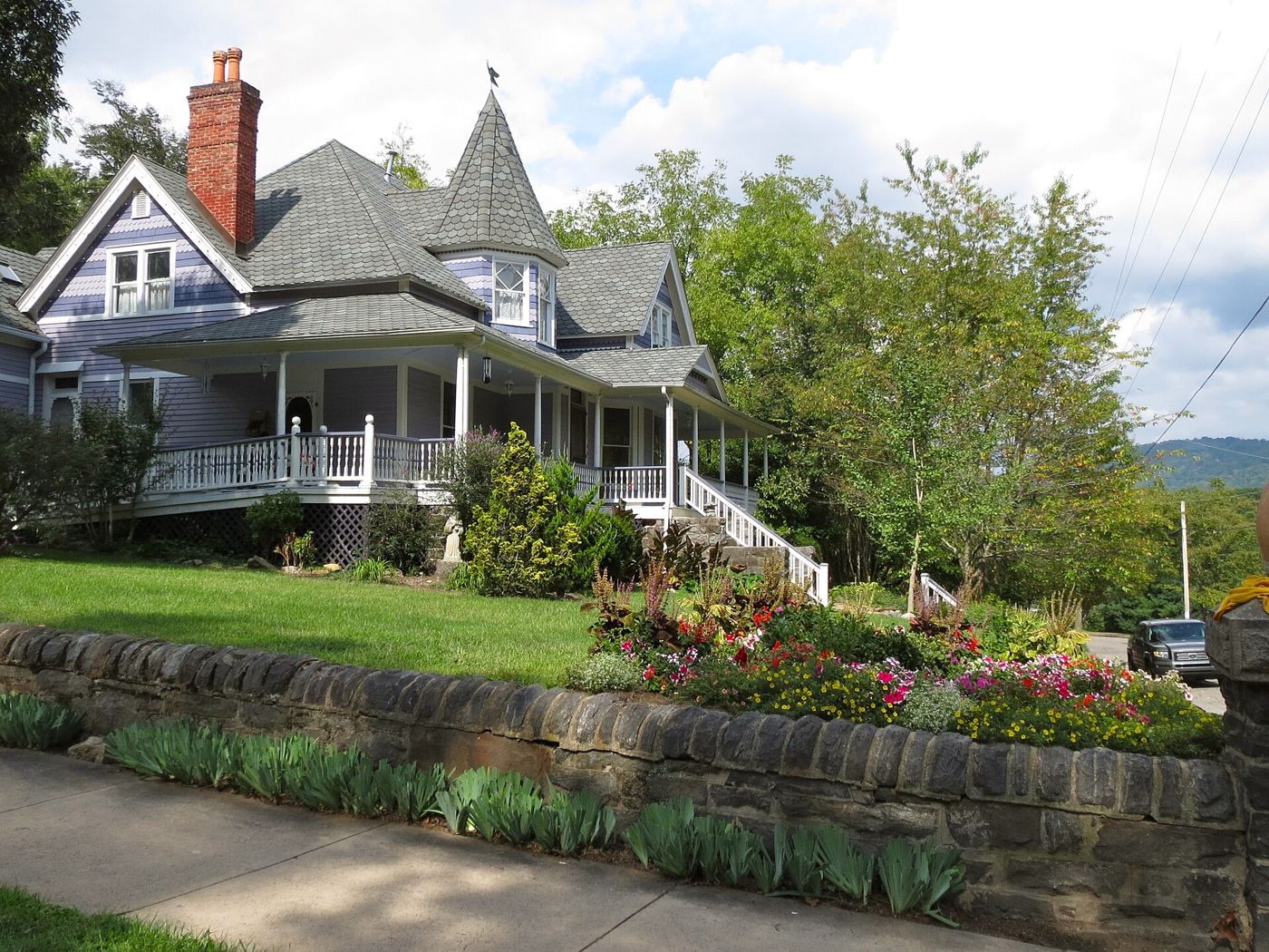 Montford Avenue, a tree-lined street in the Montford historic district